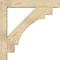 Ekena Millwork Merced Block Rough Sawn Bracket w/ Offset Brace, Douglas Fir, 6"W x 34"D x 34"H BKT0604X34X34MRC05RDF - alternate 3